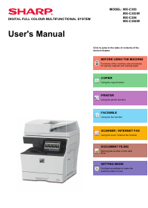 Handleiding Sharp MX-C303W Multifunctional printer