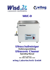 Bedienungsanleitung WiseClean WUC-D03H Ultraschallreiniger