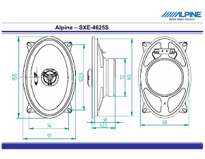 Handleiding Alpine SXE-4625S Autoluidspreker