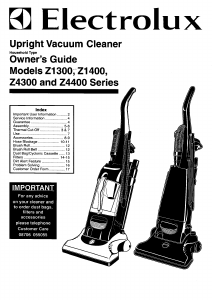 Manual Electrolux Z4388 Vacuum Cleaner