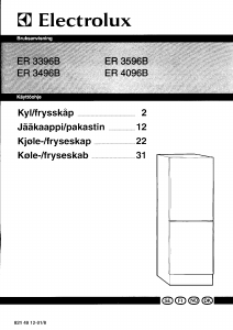 Käyttöohje Electrolux ER3396B Jääkaappipakastin