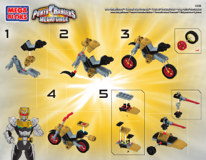 Mode d’emploi Mega Bloks set 5846 Power Rangers Ranger robo avec courseur hero