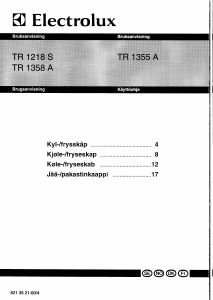 Bruksanvisning Electrolux TR1355A Kyl-frys