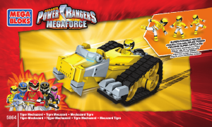 Manual de uso Mega Bloks set 5864 Power Rangers Tigre mechazord