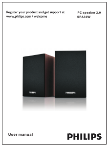 Handleiding Philips SPA30W Luidspreker