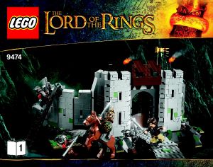 Manual Lego set 9474 Lord of the Rings The battle of Helms Deep