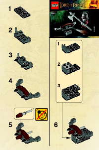 Handleiding Lego set 30211 Lord of the Rings Uruk-Hai met katapult