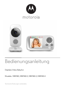 Bedienungsanleitung Motorola MBP483-3 Babyphone