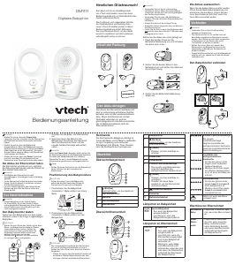 Bedienungsanleitung Vtech DM1111 Babyphone