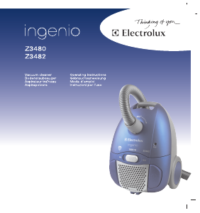 Manual Electrolux Z3482 Ingenio Vacuum Cleaner