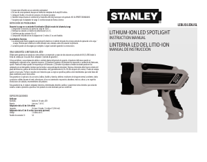 Manual de uso Stanley LEDLIS Linterna