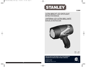 Handleiding Stanley SL5W09 Zaklamp