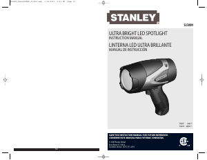 Bruksanvisning Stanley SL5W09 Ficklampa