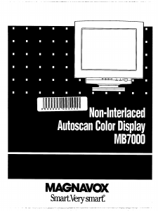 Mode d’emploi Magnavox MB7000 Moniteur