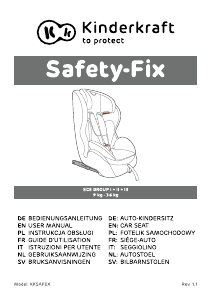 Handleiding Kinderkraft Safety-Fix Autostoeltje