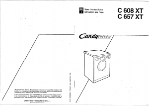 Handleiding Candy C 608 XT Wasmachine