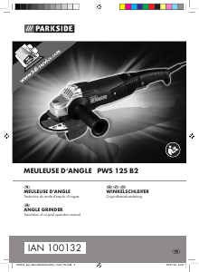 Mode d’emploi Parkside IAN 100132 Meuleuse angulaire