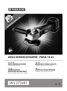 Mode d’emploi Parkside IAN 273481 Meuleuse angulaire