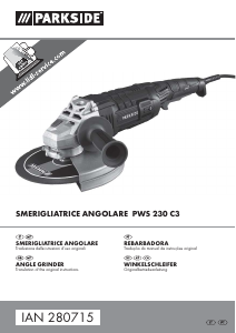 Manuale Parkside IAN 280715 Smerigliatrice angolare