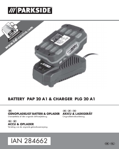 Brugsanvisning Parkside IAN 284662 Batterioplader