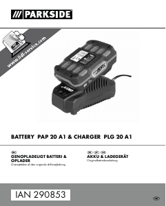 Brugsanvisning Parkside IAN 290853 Batterioplader