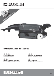Mode d’emploi Parkside IAN 279873 Ponceuse à bande