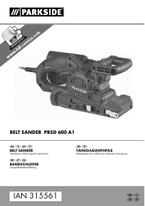 Manual Parkside IAN 315561 Belt Sander