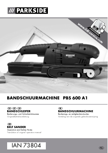 Handleiding Parkside IAN 73804 Bandschuurmachine