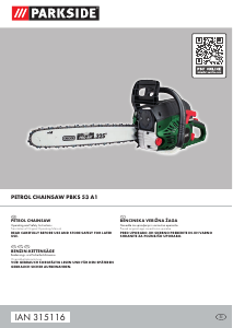 Priročnik Parkside IAN 315116 Motorna žaga