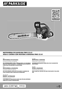 Manual de uso Parkside IAN 339740 Sierra de cadena