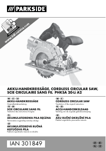 Manual Parkside IAN 301849 Circular Saw