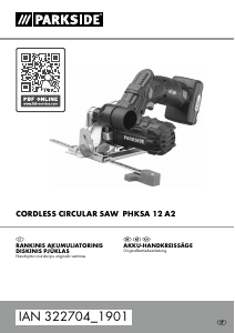 Vadovas Parkside IAN 322704 Diskinis pjūklas