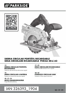 Manual de uso Parkside IAN 326393 Sierra circular