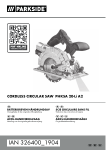 Brugsanvisning Parkside IAN 326400 Rundsav