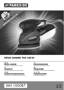 Bruksanvisning Parkside IAN 100087 Deltaslip