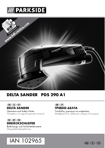 Εγχειρίδιο Parkside IAN 102965 Τριβείο Delta