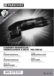 Manual Parkside IAN 273101 Lixadeira delta