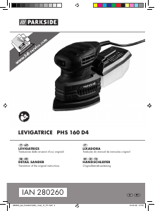Manuale Parkside IAN 280260 Levigatrice a delta