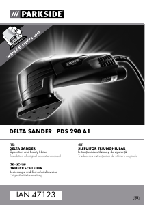 Manual Parkside IAN 47123 Şlefuitor delta