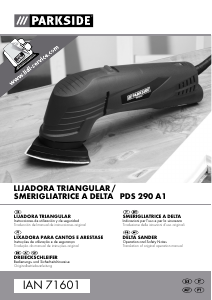 Manual de uso Parkside IAN 71601 Lijadora delta