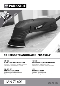 Mode d’emploi Parkside IAN 71601 Ponceuse delta
