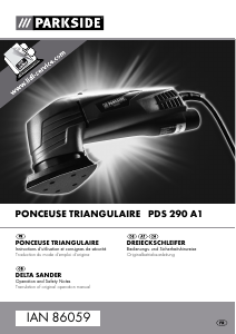 Mode d’emploi Parkside IAN 86059 Ponceuse delta