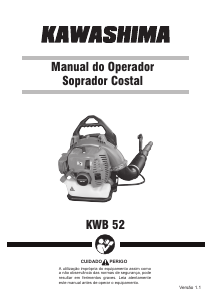 Manual Kawashima KWB 52 Soprador de folhas