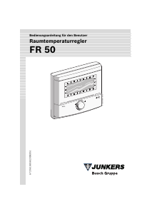 Bedienungsanleitung Junkers FR 50 Thermostat