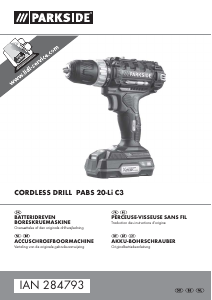 Brugsanvisning Parkside IAN 284793 Bore-skruemaskine
