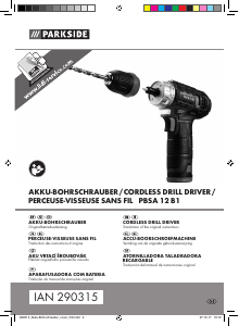 Manual Parkside IAN 290315 Drill-Driver