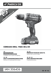Brugsanvisning Parkside IAN 306436 Bore-skruemaskine