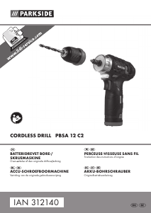 Brugsanvisning Parkside IAN 312140 Bore-skruemaskine