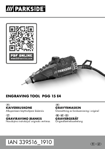 Käyttöohje Parkside IAN 339516 Kaiverrin