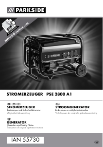 Handleiding Parkside IAN 55730 Generator